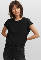 Vero Moda T-shirt Vmnancy Ss Top Wvn Ga 10249660 Black Dames Maat - S