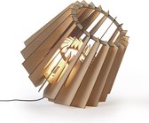 Van Tjalle en Jasper | Spot-nik XL vloerlamp - Naturel | Bouwpakket | MDF (hout) | Hout kleur | E27 fitting | Laser gesneden | Sfeer licht | schemerlamp | Dutch Design