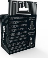 Addicted Toys - Holle Buttplug - om Speeltjes, Glijmiddel of Ander Object in te brengen - 9,5 x 4 cm - Transparant