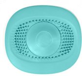 afvoerstop - lichtblauw - gootsteenstop - douche - universeel
 - wastafel - gootsteen zeef - anti haar - afvoerplug