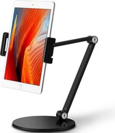 Universele standaard LB-538 iPad / Samsung Galaxy tab / Tablet / Smartphone Houder voor aan tafel Bureau - Werkplaats - Keuken- slaapkamer - tabletstandaard zwart