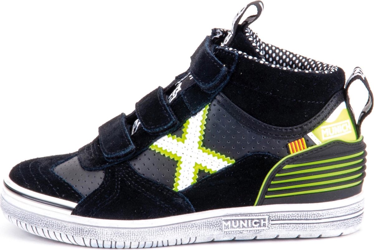 Munich Sneakers - Maat 30 - Unisex - Navy - Grijs - Geel - Wit