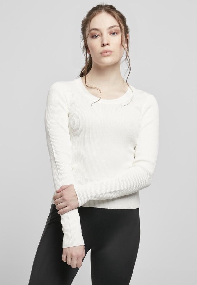 Urban Classics Wide Neckline Sweater/trui 2XL Creme