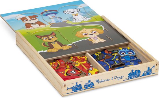 Foto: Melissa doug paw patrol magnetische houten speelfiguren 64 delig 