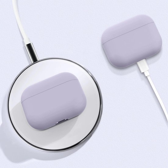 Studio Air® Airpods Pro Hoesje - Lila - Soft Case - Siliconen hoesje geschikt voor Apple AirPods Pro