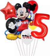 Disney Mikey Folie Ballonnen Set Mickey Mouse Ballon 7 stuks Verjaardagsfeestje Decoratie - 5  jaar