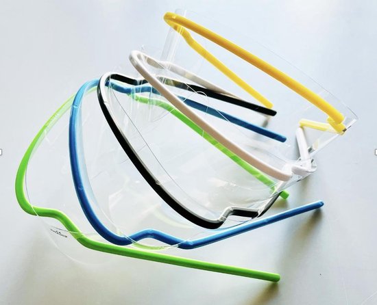 Spatbril / Veiligheidsbril / Beschermbril brillen - 5 stuks/ 10 lenzen - Past ook over correctiebril