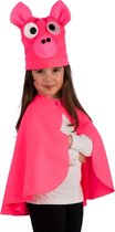 Carnival Toys Verkleedset Varken Meisjes Roze One-size 2-delig