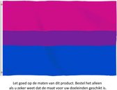 Bi-seksueel Pride 150x90CM - bisexual - LGBT Flag - Regenboog - biseksueel - Polyester