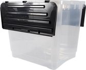 Opbergbox 100 liter - met deksel - stapelbaar