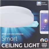 Bol.com LSC Smart Connect Slimme plafonniere - Google Assitant - 1400 Lumen - Smartphone - Smart - Plafond - Lamp - Plafondlamp ... aanbieding