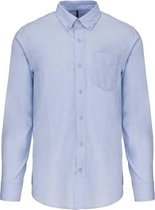 Overhemd Heren L 70% Katoen, 30% Polyester Oxford Blue