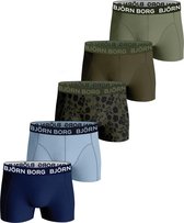 Björn Borg Boxershort Core - Onderbroeken - 5 stuks - Jongens - Maat 122-128 - Groen, Blauw & Print