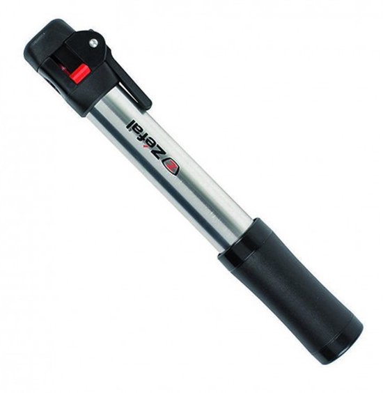 Zefal Air Profil Switch Fietspomp - Minipomp - 28" Wielen - Bandbreedtes: 35 tot 50 mm - Z Switch Aansluiting - Zilver/Zwart