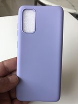 Siliconen  back cover case - Geschikt voor Samsung Galaxy S20 - TPU hoesje Lila (Violet)