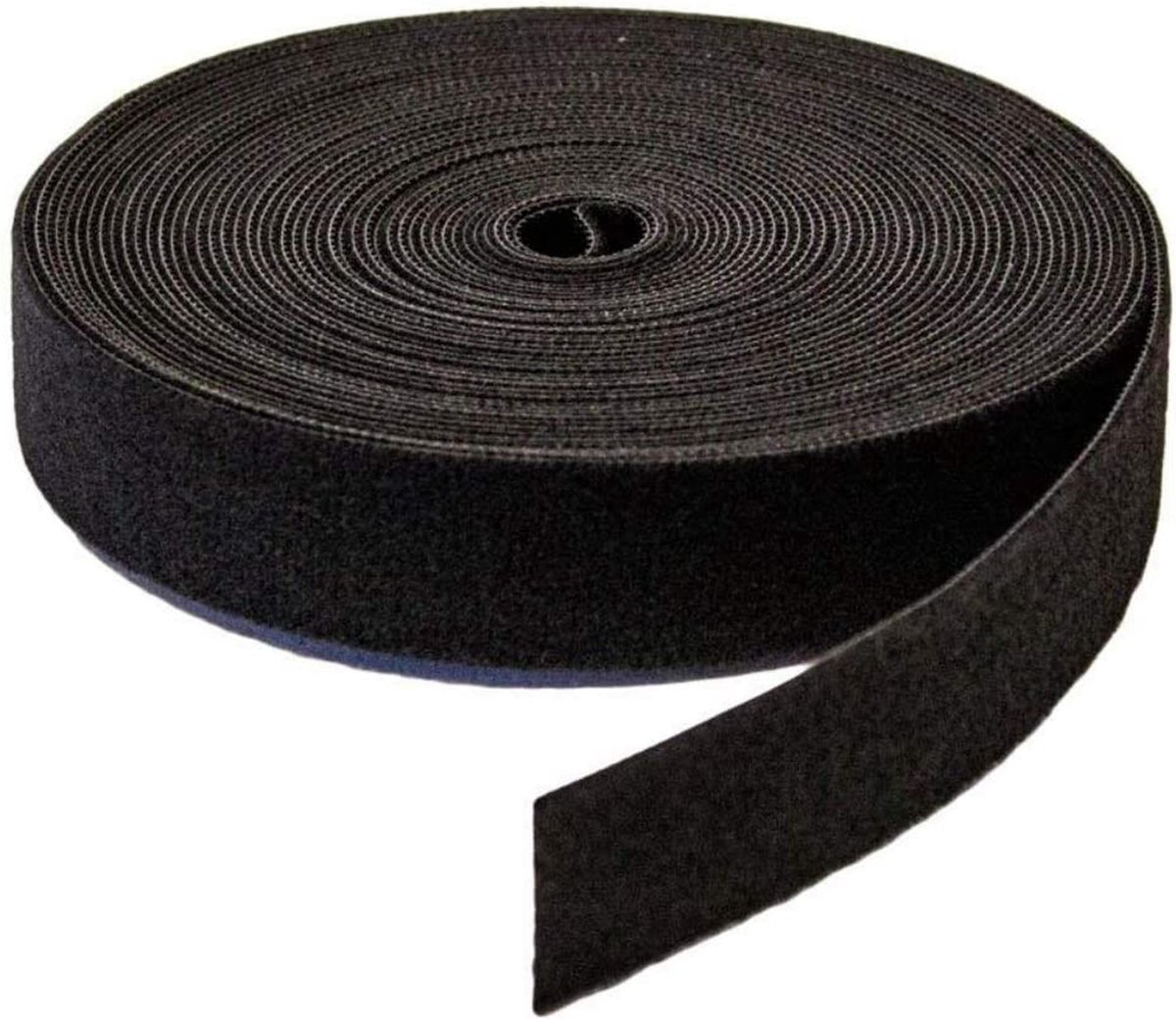 Allteq - Klittenband - Kabelbinder - 13mm breed - Zwart - 1 meter