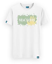SEA'SONS - Kids T-Shirt unisex - Kleurveranderend - Groen-Geel Maat 116