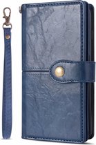 Samsung Galaxy S20 Ultra Luxe Book Case Hoesje met Koord - PU Leer - Pasjeshouder - Magnetische Sluiting - Samsung Galaxy S20 Ultra - Blauw