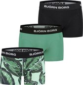 Björn Borg Essential Onderbroek - Jongens - Groen - Zwart - Wit
