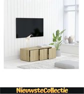 LUXE!! Tv meubilair - Spaanplaat - Sonoma eikenkleurig - Kast - Designer - Staand Meubel - TV - Woonkamer - Slaapkamer - Nieuwste Collectie