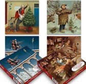 Marius van Dokkum kerstkaartenboxje - set 1 - 4x5 stuks