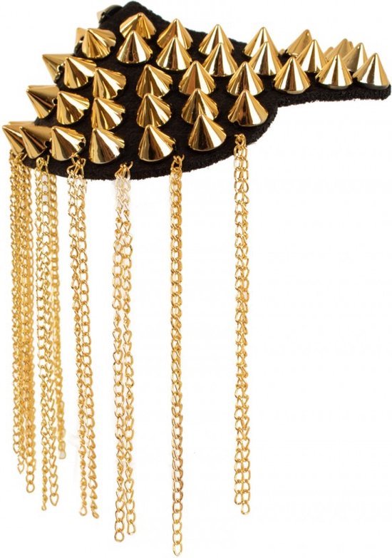 Casquette à épaulettes avec pointes dorées 1 paire
