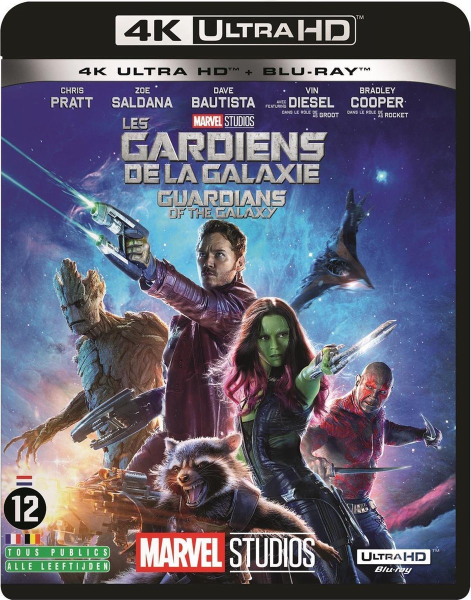 Guardians Of The Galaxy (4K Ultra HD Blu-ray) (Import geen NL ondertiteling)-