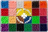 Fako Bijoux® - Magic Water Sticky Spray Beads Box - Klevende Waterkralen - Waterparels - Kinderen - 12+12 Kleuren - 5mm - 3000 Stuks