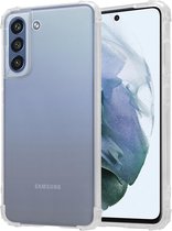 Ceezs Samsung Galaxy S21 FE TPU hoesje shockproof / schokbestendig transparant