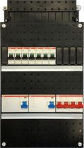 ABB Groepenkast 3fase 1x4p HS 2x4p Aardlekschakelaars 7 Automaten