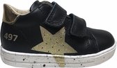 Falcotto velcro's gouden ster lederen sneaker Salazar zwart mt 19