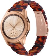 Resin Smartwatch bandje - Geschikt voor Strap-it Samsung Galaxy Watch 42mm resin band - lava - Strap-it Horlogeband / Polsband / Armband