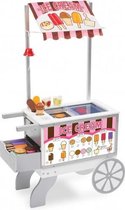 houten ijs- en hotdogkraam 125 x 67 x 36 cm