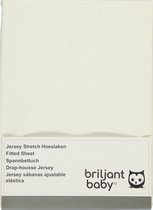 Briljant Baby - Jersey hoeslaken 70 x 140/150 cm - Off white
