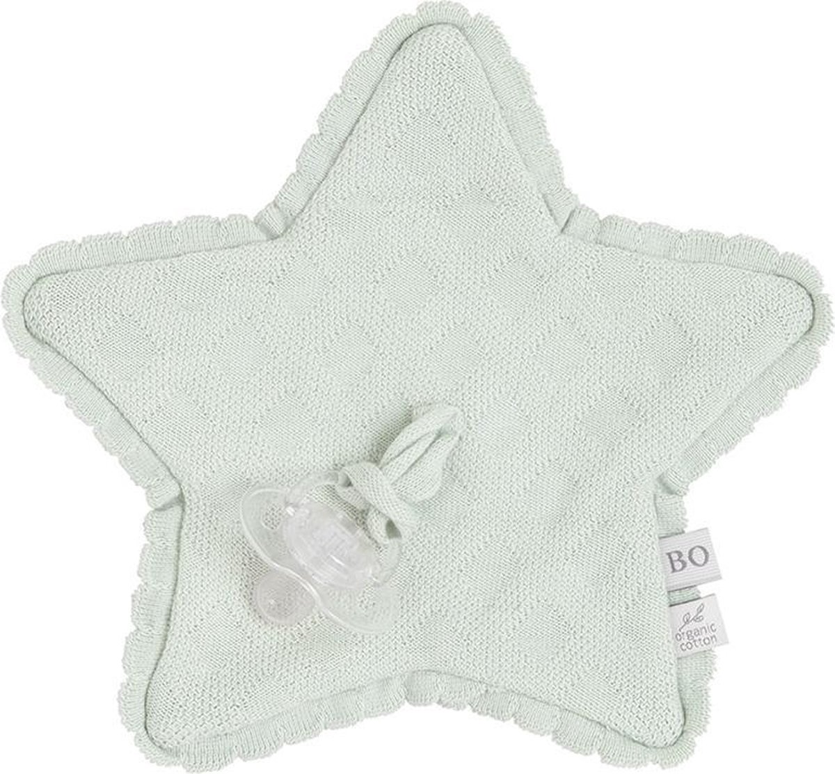 Goedkoopste Baby's Only Gebreid speendoekje - Speenknuffel ster Reef - Ash Mint - 100 ecologisch katoen