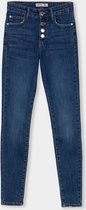 Tiffosi-meisjes-spijkerbroek, jeans-Emma148-skinny fit-high waist-kleur: blauw-maat 140