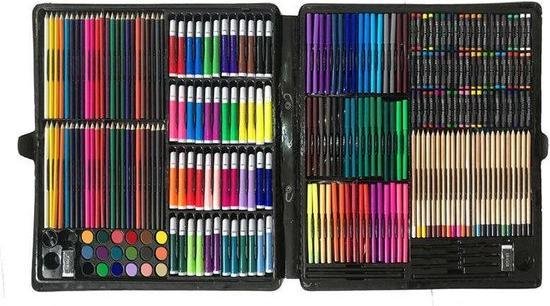 Cozii 146-tlg. Profi-Zeichenset Für Erwachsene & Künstler Mit Holzkohle Aquarell Graphit Metallicstiften Inkl Skizzenbuch Schattierungswerkzeug Zubehoer Kunstzubehoer Set