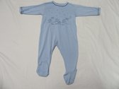 petit bateau , pyjama, jongen, katoen , blauw , sterrenregen , 1 jaar 74
