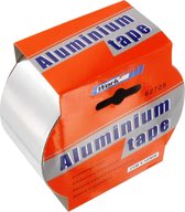 Aluminium tape - 25 m x 50 mm x 0,03 mm - Voor o.a.  luchtkanalen, uitlaten en dakgoten