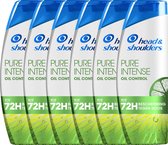 Head & Shoulders Pure Intense Oil Control Anti-roos Shampoo - Voordeelverpakking 6 x 250ml