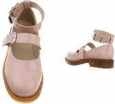 lak schoenen met gespen roze maat 39
