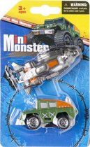 autoset mini-monsters junior groen/grijs 2-delig