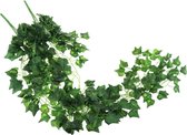 2x Groene slinger plant klimop Hedera Helix 180 cm - Kunstplanten - woondecoraties