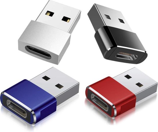 USB C naar USB Adapter - 4 stuks