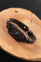Khoshal Infinity Armband Unisex | Fashion | Verstelbaar | Cadeau | 1-Delig | Zwart | Sieraden |