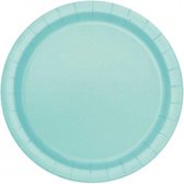 feestborden mintgroen 18 cm 16-stuks