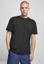 Urban Classics Heren Tshirt -XL- Organic Cotton Curved Oversized Zwart