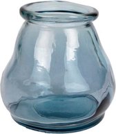 theelichthouder Sac 10 cm glas blauw