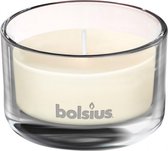 geurkaars True Scents Vanille 8 cm glas/wax bruin