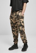 Urban Classics Heren joggingbroek -XS- Basic Camo 2.0 woodcamo Groen